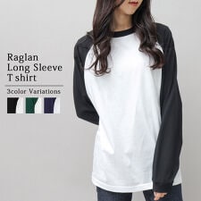 ラグランTシャツ ラグランロングTシャツ ラグランロングスリーブTシャツ 長袖 ロングスリーブ