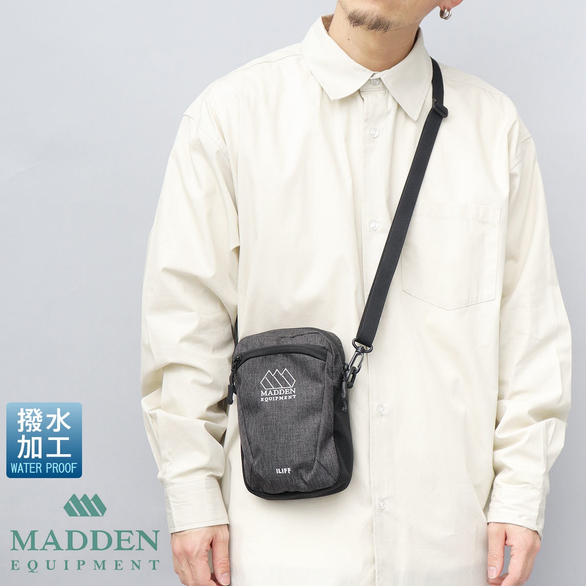 ◇STEVE MADDEN◇ロゴ スモールショルダーバッグwhite 送関込 ジェイアンドエムデヴィッドソン J&M DAVIDSON ショルダーバッグ