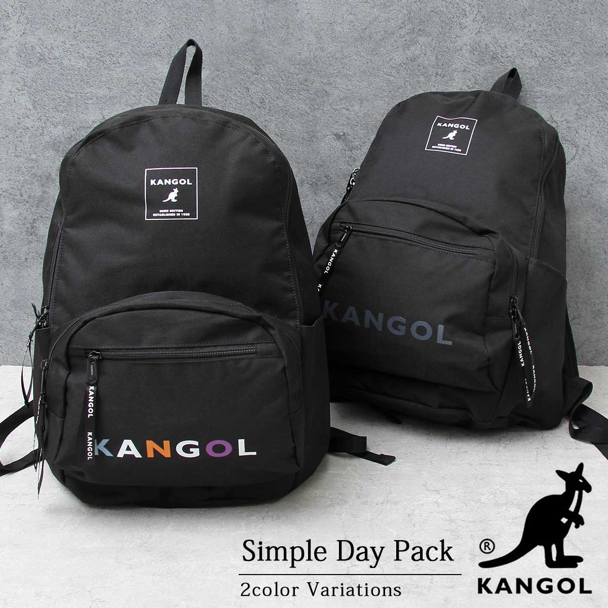 ロゴプリント デイパック バックパック リュック A4収納 通勤 通学