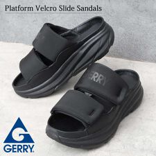 軽量 厚底 2バンド スライドサンダル