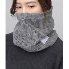 A.M.S.別注 ミドル丈 ワッフル編み ニット ハイネックウォーマー