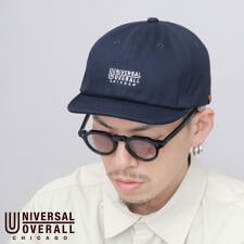 ユニバーサルオーバーオール(UNIVERSALOVERALL)のキャップ メンズ 黒 ブラック バイザーキャップ ショート アンパイアキャップ カジュアル 帽子