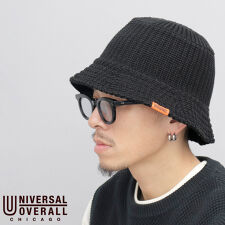 ハット バケハ 黒 バケットハット ニットバケットハット ニットハット 無地