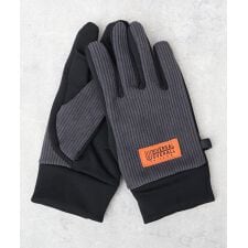 防風 ストレッチ コーデュロイ 5本指 グローブ 手袋 静電式タッチパネル対応