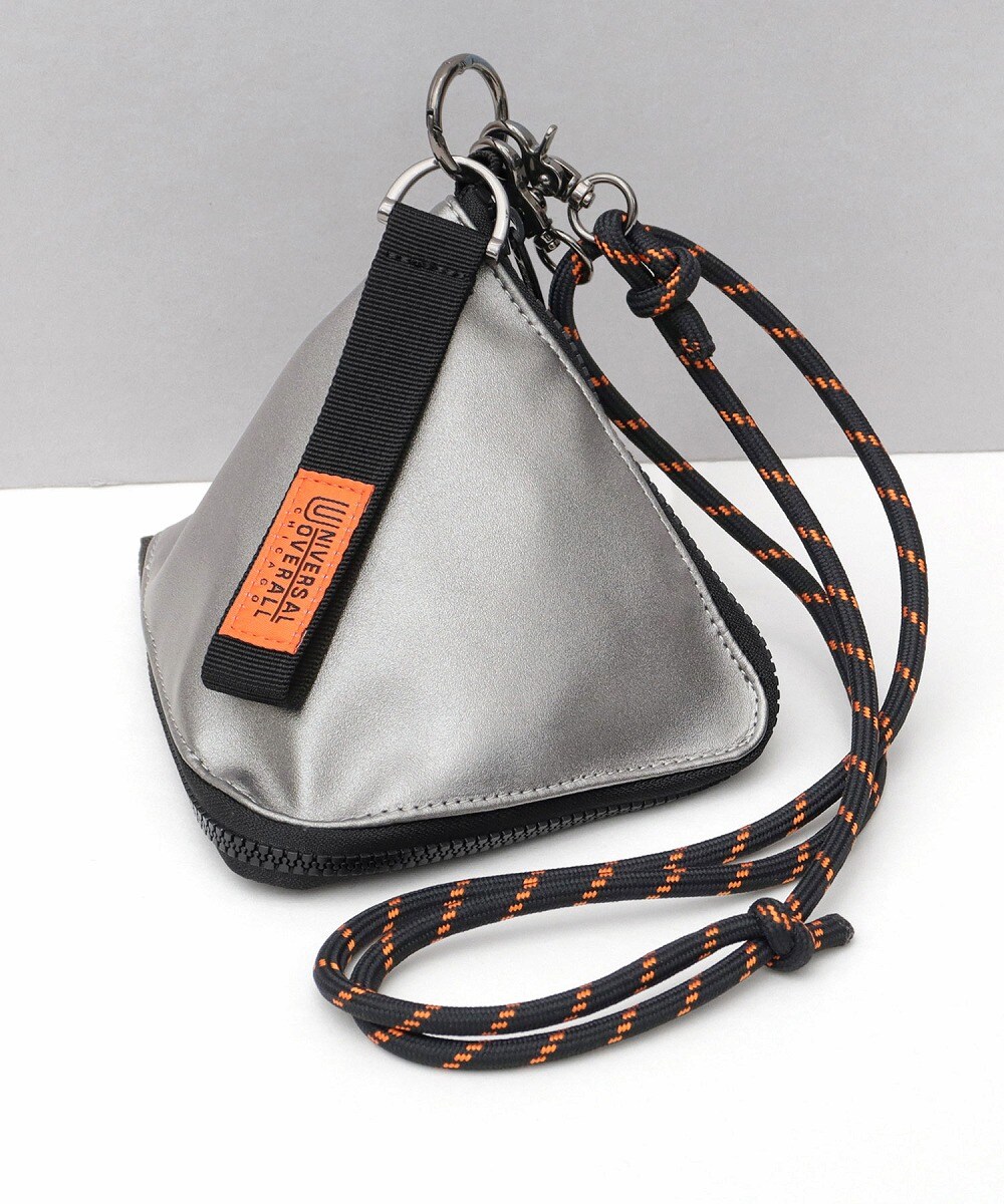 エムユーエル　ボディバック　グレーシルバーペイント　半額以下 mahagrid/マハグリッド』ECLIPSE BUCKET CROSS BAG/クロス バッグ