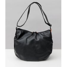 大容量 レザー調 三日月型 ホーボーショルダーバッグ Lサイズ