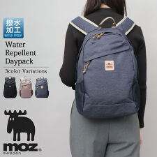 モズ(moz)のリュック リュックサック 撥水加工 ナイロン デイパック バックパック  A4収納 通勤 通学 旅行
