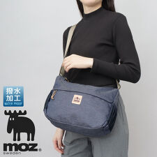 モズ(moz)の撥水加工 ナイロン アウトドア ショルダーバッグ バナナショルダー マザーズバッグ 普段使い