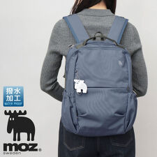 モズ(moz)の軽量 撥水 ポリエステル バックパック PC収納・キャリーオン対応