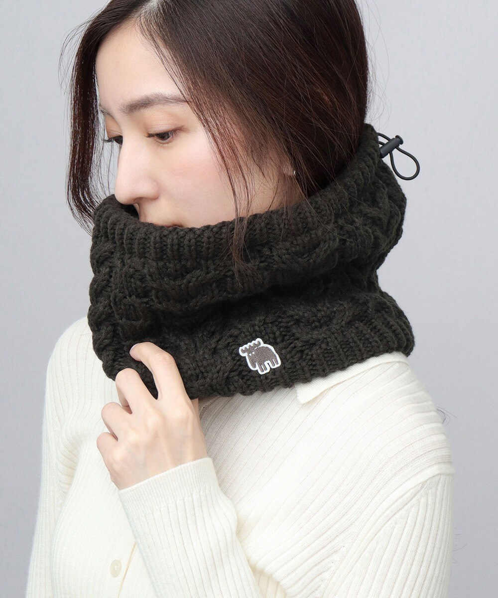 裏ボア ケーブル編み ネックウォーマー | モズ(moz) | マルイウェブ