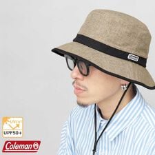 ジュートシート風 あご紐付き アドベンチャーハット 吸水速乾スベリ使用