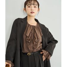 ミル(mil)の【mil (ミル)】【セットアップ対応】ダブルブレスト テーラードジャケット 無地 千鳥柄