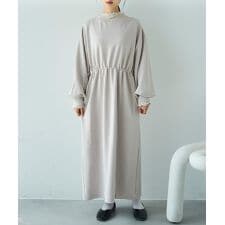 ミル(mil)の【mil (ミル)】ドロストスウェット 長袖ワンピース ドロストワンピース