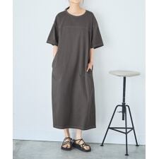【mil (ミル)】配色ステッチ カットワンピース