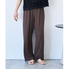 【mil (ミル)】【接触冷感】ランダムリブ リラックスワイドパンツ