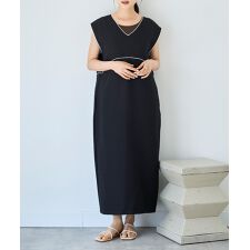 ミル(mil)の【mil (ミル)】配色パイピング ジャンスカ ワンピース