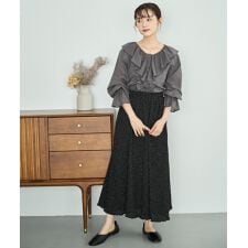 【mil (ミル)】 細プリーツ マーメイドスカート