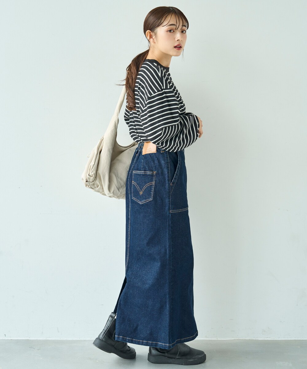 ハイブリッドデニムミディスカート | デシグアル(Desigual) | マルイ