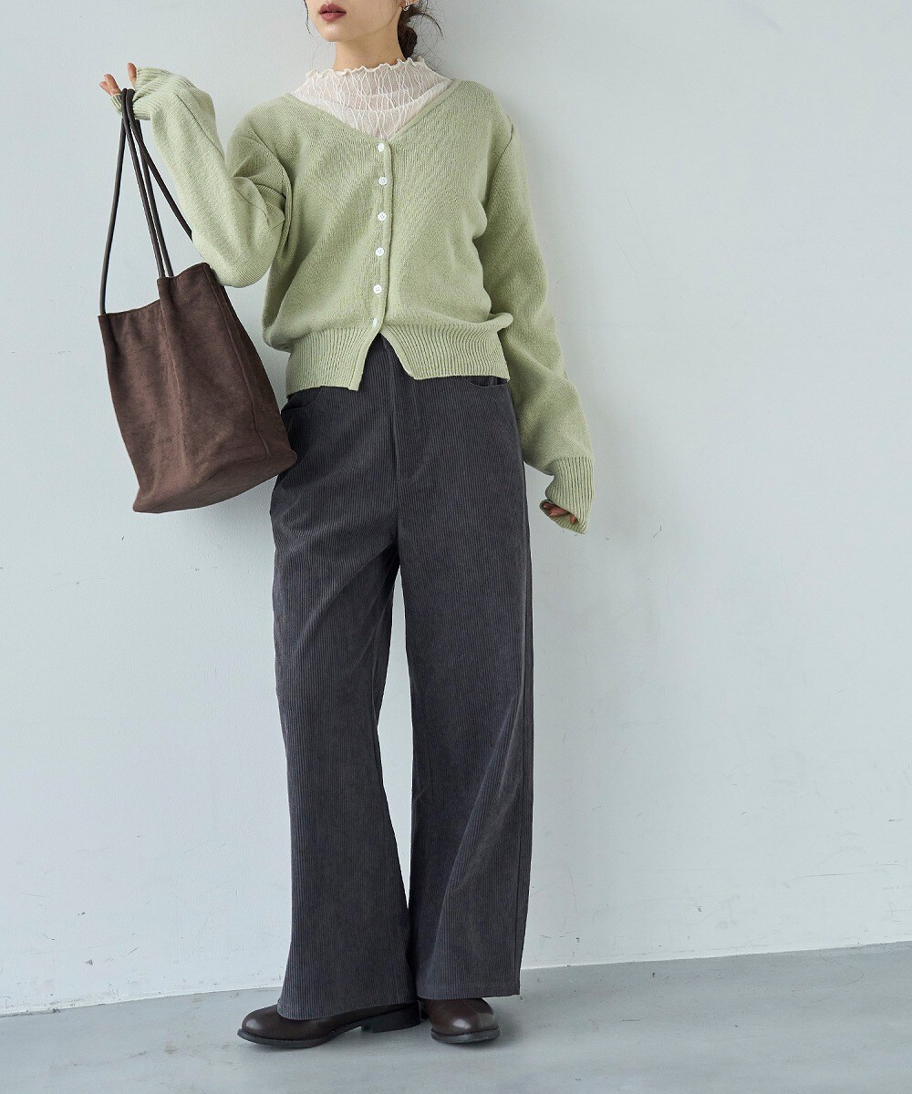 mil (ミル)】コーデュロイセミワイドパンツ | ミル(mil) | マルイ