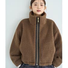 ミル(mil)の【mil (ミル)】カーリーボアブルゾン