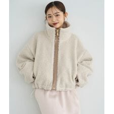 ミル(mil)の【mil (ミル)】カーリーボアブルゾン