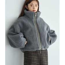 ミル(mil)の【mil (ミル)】カーリーボアブルゾン