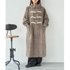 ミル(mil)の【mil (ミル)】メルトン風 ロング ダッフルコート ロングコート