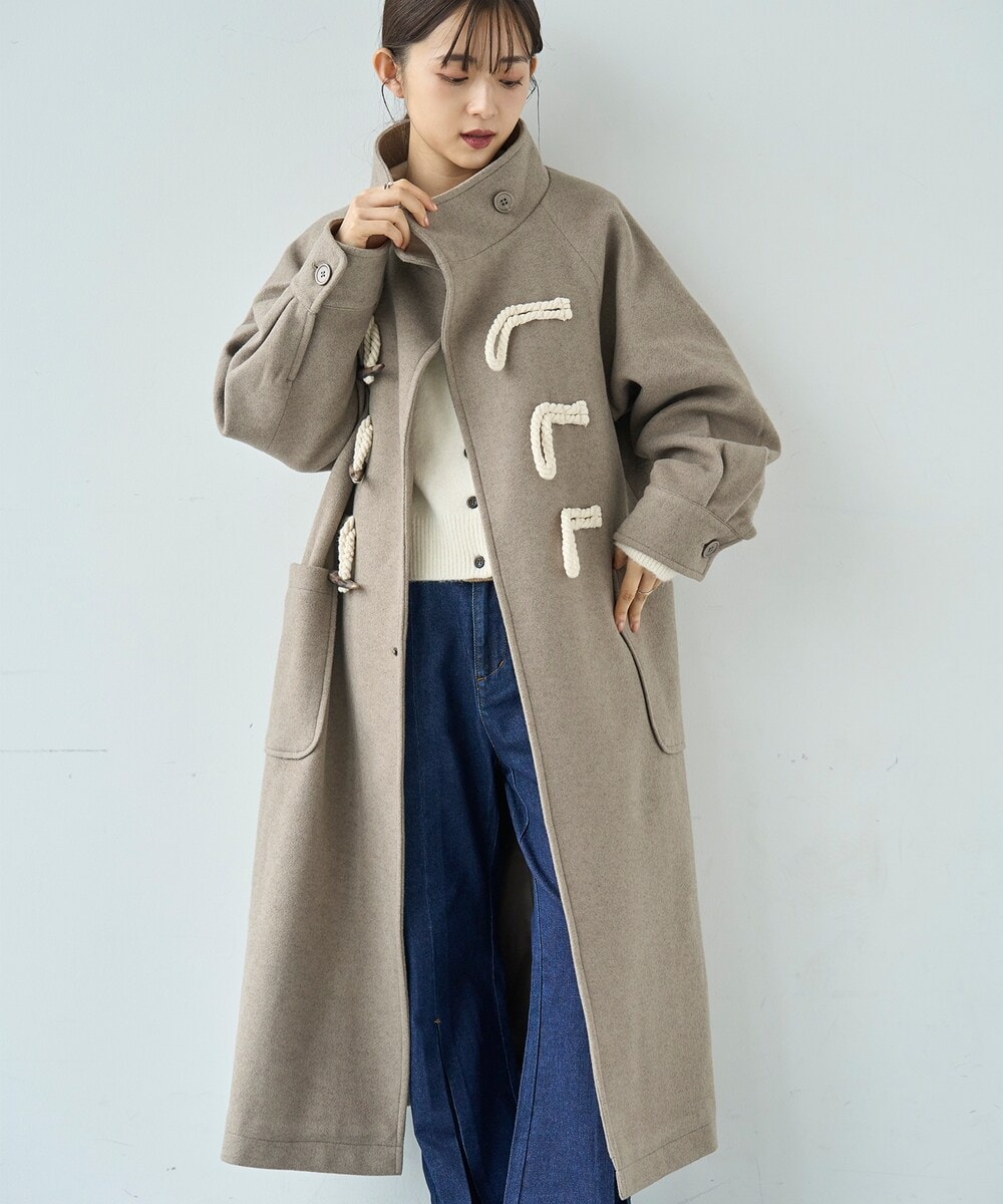 【美品】 スローブイエナ ダッフルコート ロングコート ヘリンボーン ヘリンボーンダッフルコート◇ | スローブ イエナ(SLOBE IENA