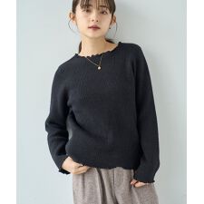 ミル(mil)の裏ファー メロウニットトップス 【裏暖かトップス】