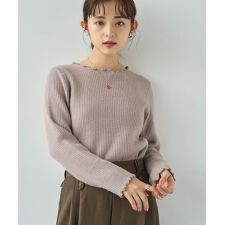 ミル(mil)の裏ファー メロウニットトップス 【裏暖かトップス】