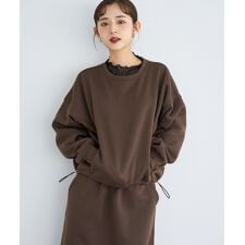 ミル(mil)の【mil (ミル)】裏起毛 スウェット ドロスト プルオーバー 【セットアップ対応】