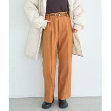 ミル(mil)の【mil (ミル)】裏ボア センタータック セミワイドパンツ スラックス