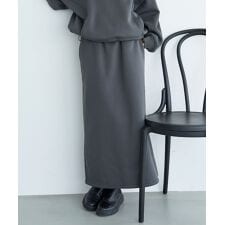 ミル(mil)の【mil (ミル)】裏起毛スウェットナロースカート【セットアップ対応】