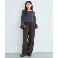 ミル(mil)の【mil (ミル)】裏ボア リラックスワイドパンツ