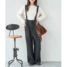 【mil (ミル)】【新色登場♪】ハイウエストサロペット