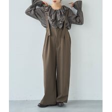 【mil (ミル)】【新色登場♪】ハイウエストサロペット