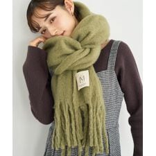 ミル(mil)の【mil (ミル)】 ボリュームフリンジ マフラー