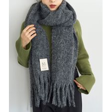 ミル(mil)の【mil (ミル)】 ボリュームフリンジ マフラー