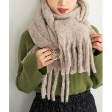 ミル(mil)の【mil (ミル)】 ボリュームフリンジ マフラー