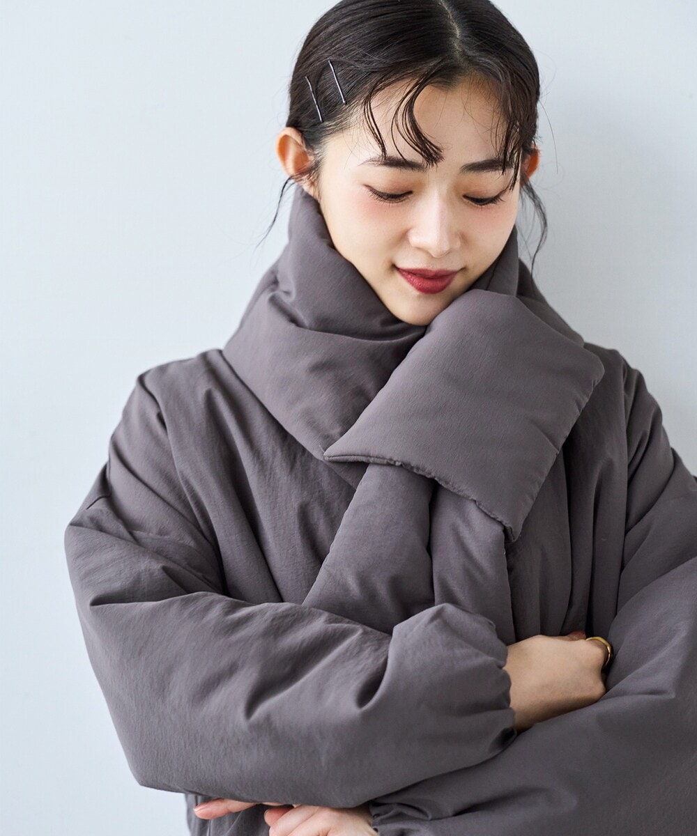 any SiS【撥水・洗える】2WAYノーカラーダウン ジャケット サイズ２ ANY SIS｜【撥水・洗える】2WAYノーカラーダウン ジャケット | Rakuten