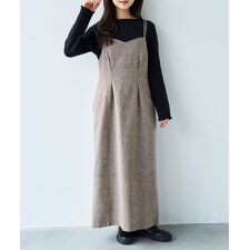 【mil (ミル)】 ツイード キャミワンピース