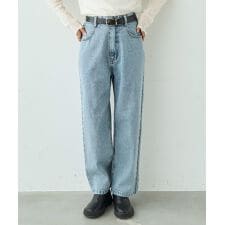 【mil (ミル)】ストレート デニムパンツ