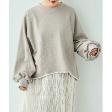 ラメスウェット カットオフプルオーバー 【mil (ミル)】