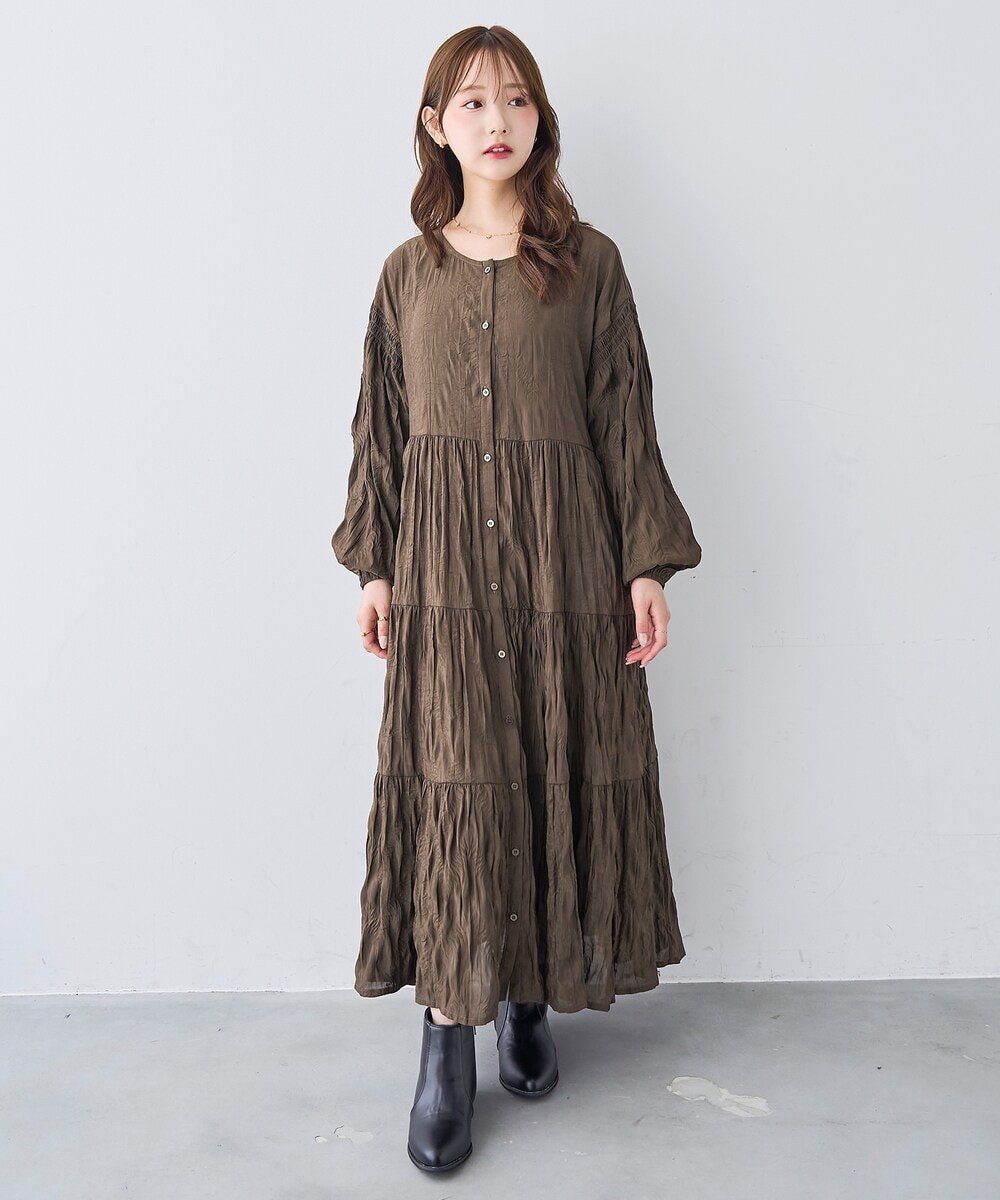 t*o様 新品　mil 3WAY ティアード ワンピース ワッシャー　XS ミル 3way ティアード ワンピース / ワッシャープリーツ 【mil (ミル
