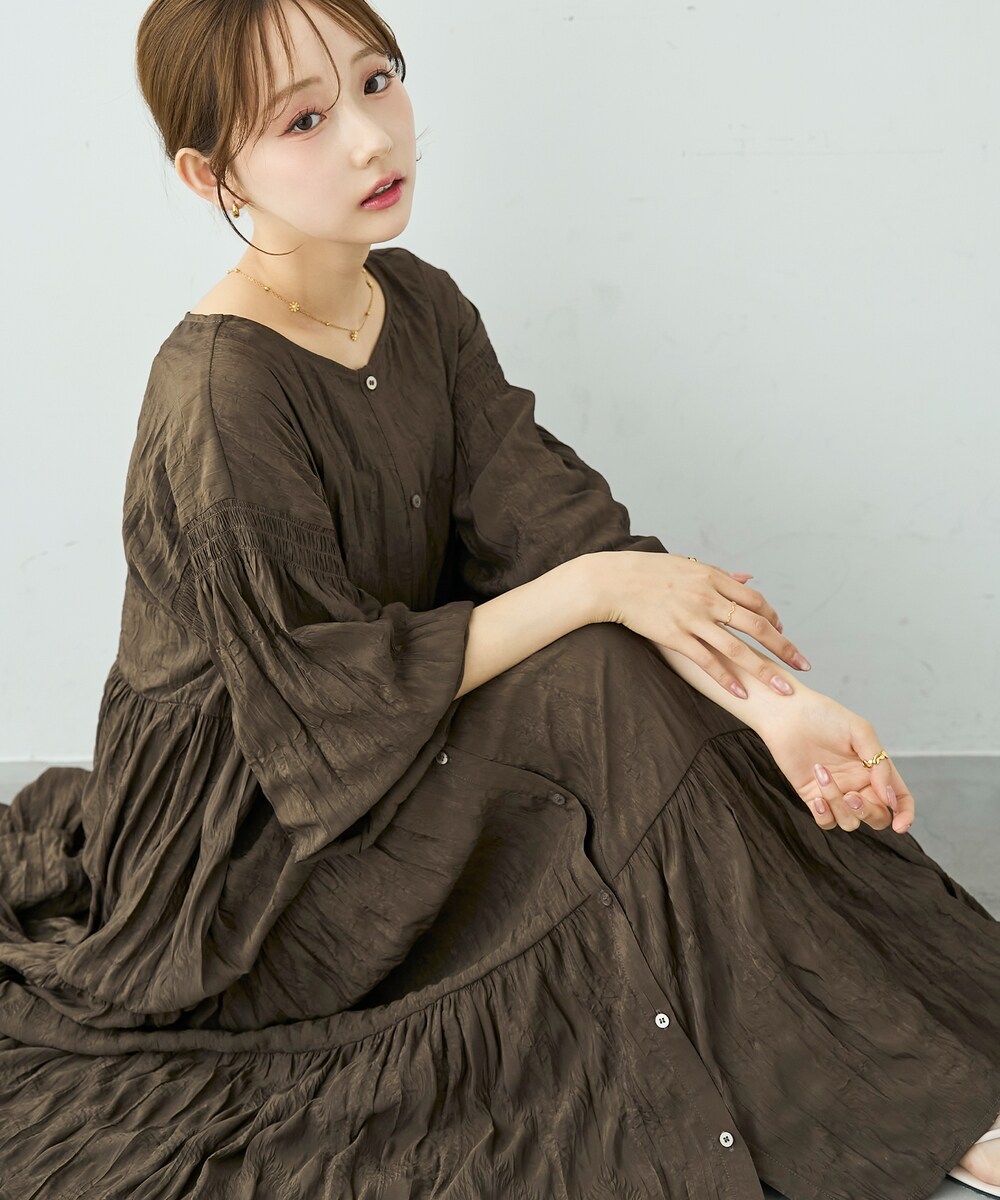 t*o様 新品　mil 3WAY ティアード ワンピース ワッシャー　XS ミル 3way ティアード ワンピース / ワッシャープリーツ 【mil (ミル