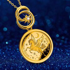 I・E・I　SELECTION(I・E・I　SELECTION)の天空のペガサス金貨　純金コインの宝飾ペンダント