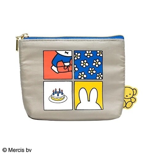 Cosme Kitchen】＜miffy＞キルティングポーチ&ミラーセット