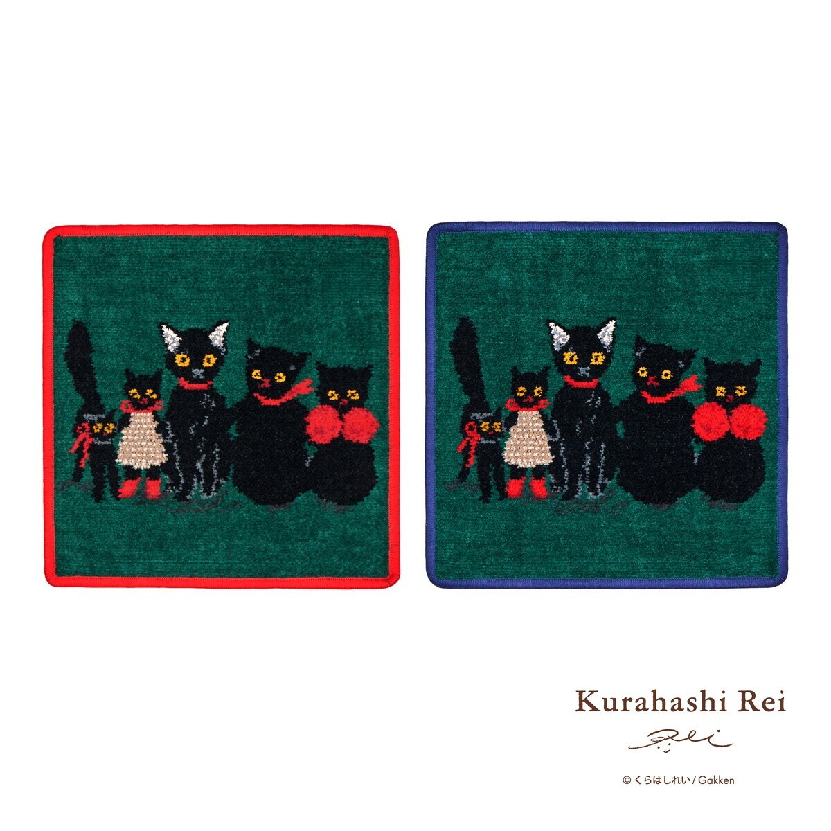 FEILER】＜Kurahashi Rei＞くろねこのなかのくろねこ RED | フェイラー