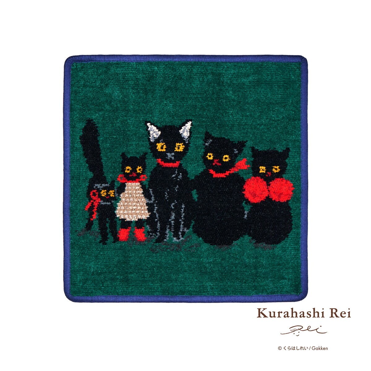 くろねこ FEILER】＜Kurahashi Rei＞くろねこのなかのくろねこ NVY | フェイラー