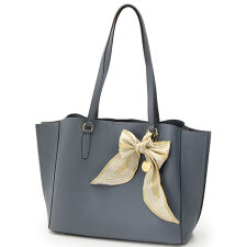 ケスクルデザイン リボン付きトートバッグ